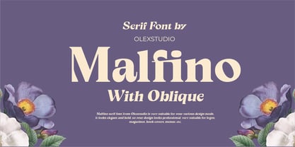 Malfino Olstd Font Poster 1