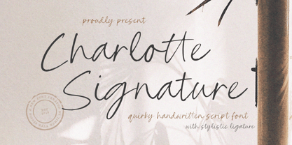 Charlotte Signature Fuente Póster 1
