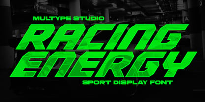 Racing Energy Font Poster 1