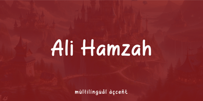 Ali Hamzah Font Poster 1