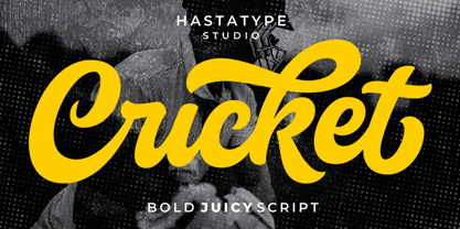 Cricket Script Font Poster 1