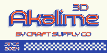 Akalime Font Poster 7