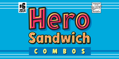 Hero Sandwich Combos Font Poster 1