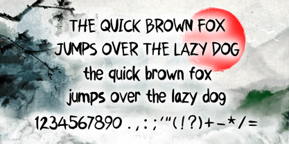 Asian Ink Brush Font Poster 4