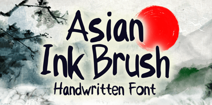 Asian Ink Brush Font Poster 1