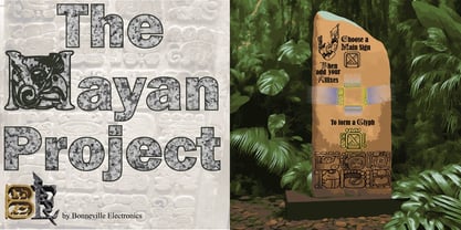 Mayan Front Affixes 1 Font Poster 3