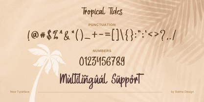 Tropical Tides Font Poster 7