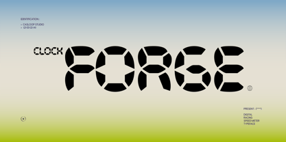 Clock Forge Font Poster 1