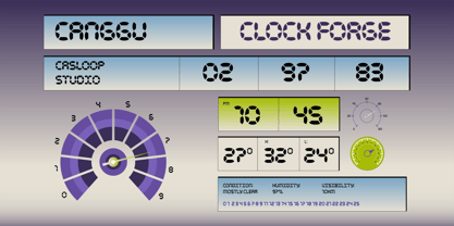 Clock Forge Font Poster 9