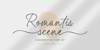 Romantis Scene Font Poster 1