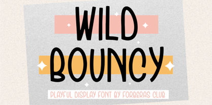 Wild Bouncy Font Poster 1