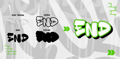 Endless Fusion 3d Graffiti Font Poster 2