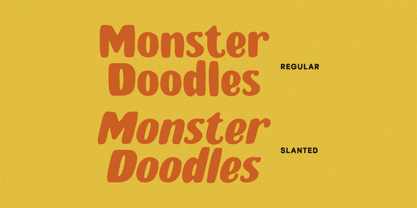 Monster Doodles Font Poster 6