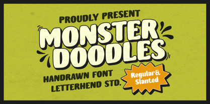 Monster Doodles Font Poster 1