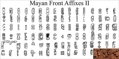 Mayan Front Affixes 2 Font Poster 1