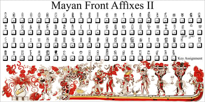 Mayan Front Affixes 2 Font Poster 2