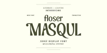 Floser Masqul Font Poster 1