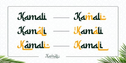 Kamali Font Poster 4