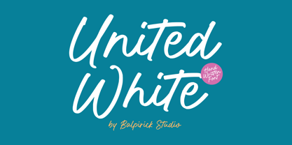 United White Font Poster 1
