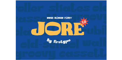 Jore Rough Display Font Font Poster 1