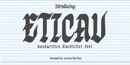 Eticav Font Poster 1