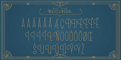 MLF Flair Deco Single Line Font Poster 5