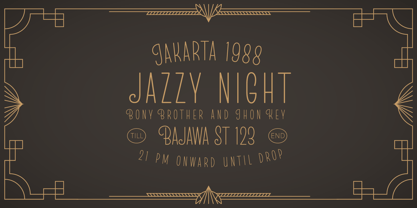 MLF Flair Deco Single Line Font Poster 4