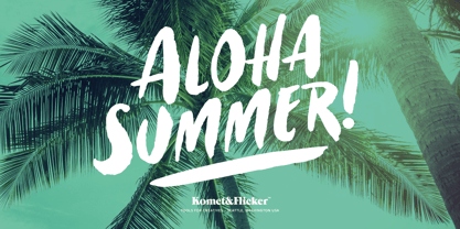 Aloha Summer Font Poster 1