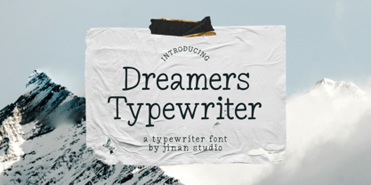 Dreamers Typewriter Font Poster 1