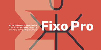 Fixo Pro Font Poster 1