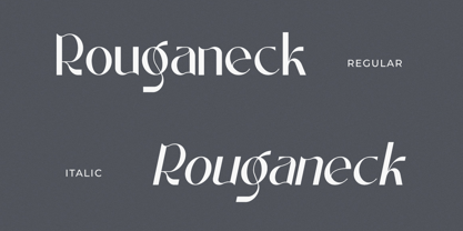 Rouganeck Font Poster 10