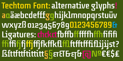 Techtom Font Poster 5