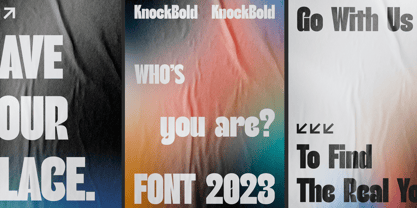 Knockbold Font Poster 3