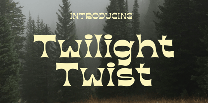 Twilight Twist Font Poster 1