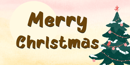 Tropical Christmas Font Poster 5