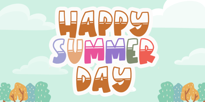 Summer party Font Poster 2