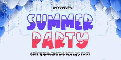 Summer party Font Poster 1