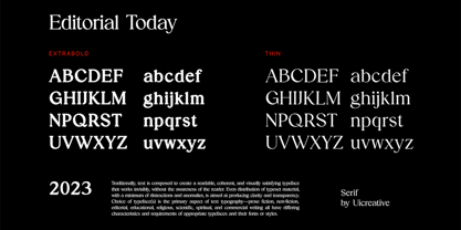 Editorial Today Font Poster 11
