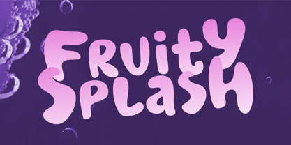 Fruity Splash Fuente Póster 1