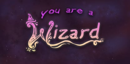 WizarMagi Script Font Poster 4