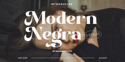 Modern Negra Font Poster 1