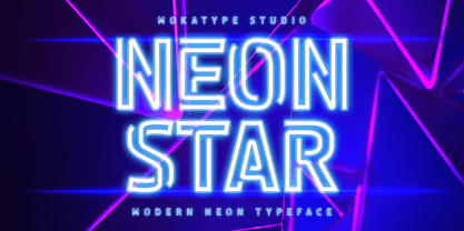 Neonstar Font Poster 1