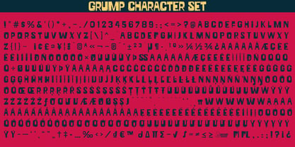 Grump Font Poster 6