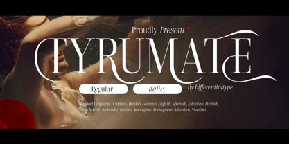 Tyrumate Font Poster 1