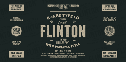 RTCO Flinton Font Poster 1