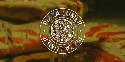 Pizza Lumer Font Poster 3
