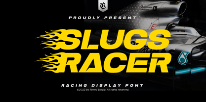 Slugs Racer Font Poster 1
