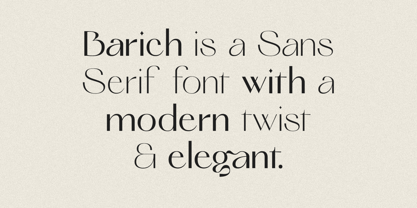 Barich Font Poster 7