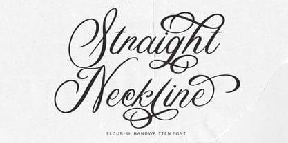 Straight Neckline Font Poster 1