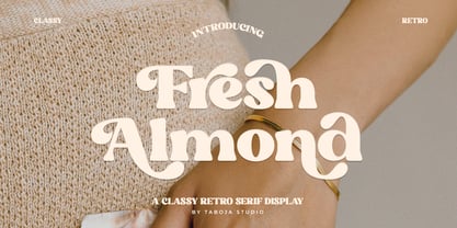 Fresh Almond Classy Retro Serif Fuente Póster 1